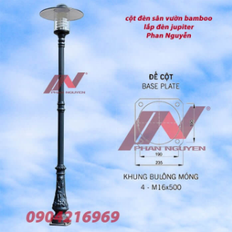Cột đèn sân vườn Bamdoo - Thiết Bị Chiếu Sáng Phan Nguyễn - Công Ty TNHH Điện Và Cơ Khí Phan Nguyễn